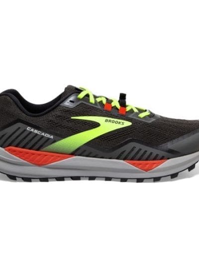 Fitness Mania - Brooks Cascadia 15 - Mens Trail Running Shoes - Black/Raven/Cherry Tomato