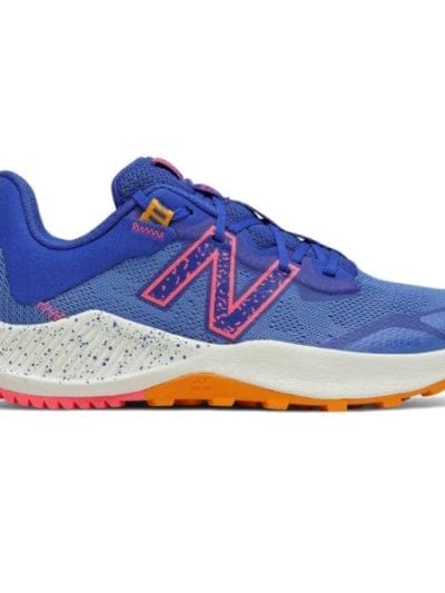 Fitness Mania - New Balance Nitrel v4 - Kids Trail Running Shoes - Faded Cobalt/Guava/Orange