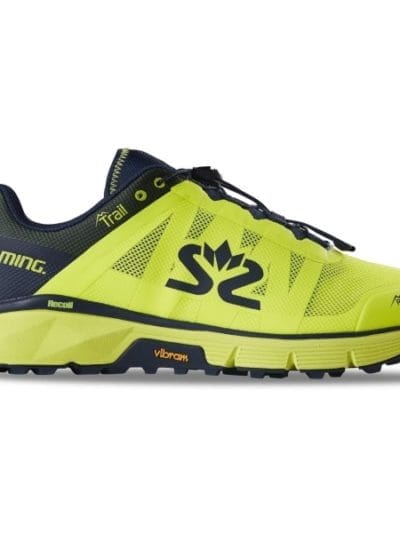 Fitness Mania - Salming Trail 6 - Mens Trail Running Shoes - Safety Yellow/NavyBlue