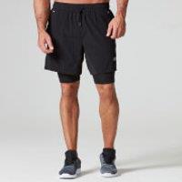 Fitness Mania - Dual Shorts - M - Black