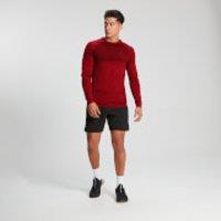 Fitness Mania - MP Men's Essential Long Sleeve Seamless T-Shirt - Danger Marl - M