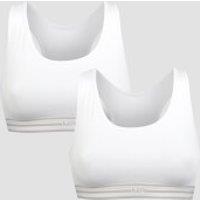 Fitness Mania - MP Women's Essentials Bralette - White (2 Pack) - L