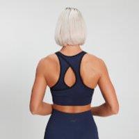 Fitness Mania - MP Women's Raw Training Ribbed Seamless Sports Bra - Midnight - L