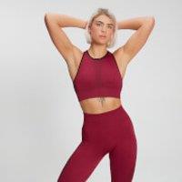 Fitness Mania - MP Women's Raw Training Ribbed Seamless Sports Bra - Plum - L