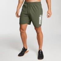 Fitness Mania - Men's Printed Training Shorts - Army Green - L