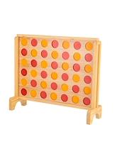 Fitness Mania - Jenjo Mega Wooden Connect Four In A Row Game Set