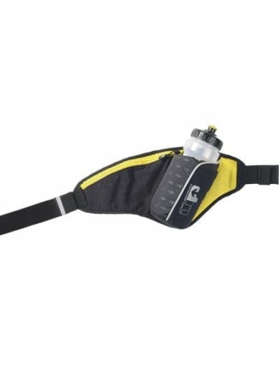 Fitness Mania - 1000 Mile UP Ribble II Hydration Belt With Water Bottle - 650ml - Black/Yellow