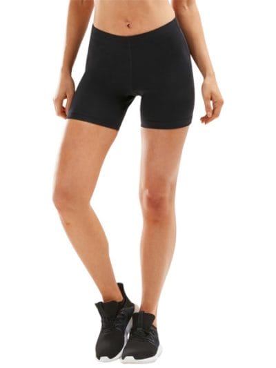 Fitness Mania - 2XU Aspire Womens 4 Inch Compression Shorts - Black/Silver