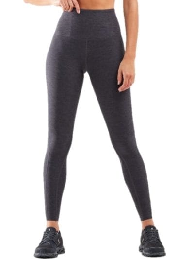 Fitness Mania - 2XU Print Hi-Rise Womens Compression Tights - Carbon Marle/Black