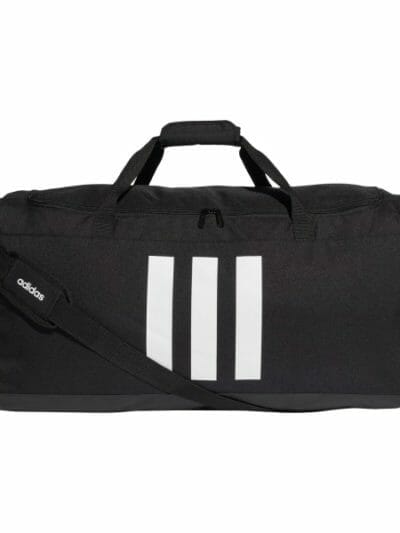 Fitness Mania - Adidas 3-Stripes Large Training Duffel Bag - Black/White