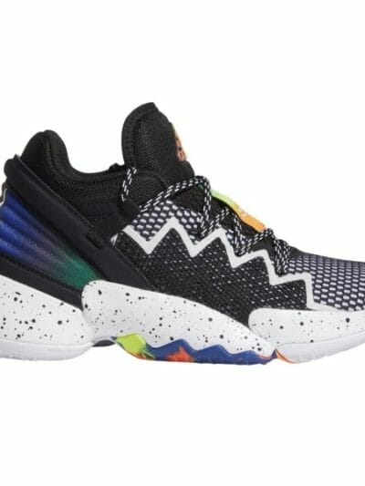 Fitness Mania - Adidas D.O.N. Issue 2 - Kids Basketball Shoes - Core Black/Footwear White/Solar Red