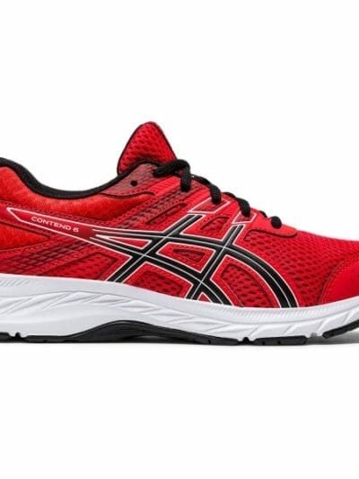 Fitness Mania - Asics Contend 6 GS - Kids Running Shoes - Fiery Red/Black