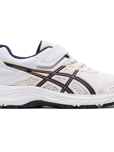 Fitness Mania - Asics Contend 6 PS - Kids Running Shoes - White/Peacoat