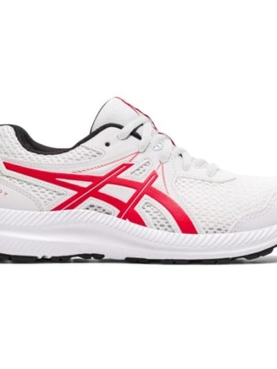 Fitness Mania - Asics Contend 7 GS - Kids Running Shoes - White/Classic Red