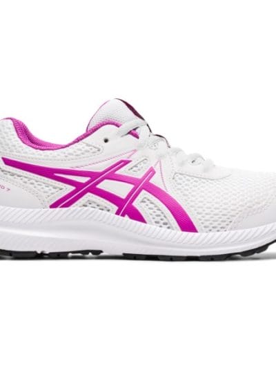 Fitness Mania - Asics Contend 7 GS - Kids Running Shoes - White/Digital Grape