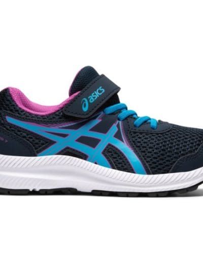 Fitness Mania - Asics Contend 7 PS - Kids Running Shoes - French Blue/Digital Aqua