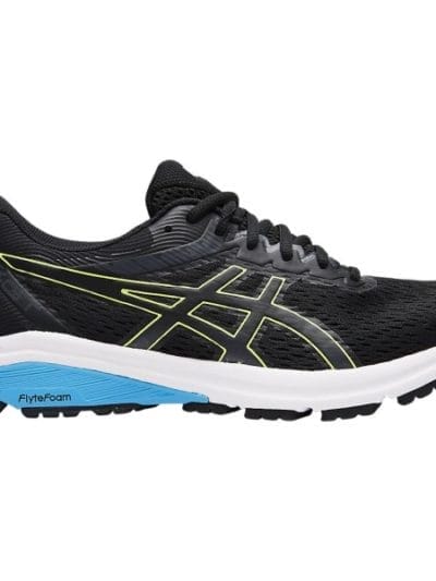 Fitness Mania - Asics GT-800 - Mens Running Shoes - Black/Hazard Green