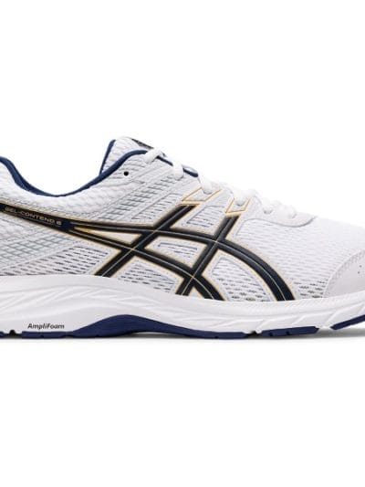 Fitness Mania - Asics Gel Contend 6 - Mens Running Shoes - White/Peacoat