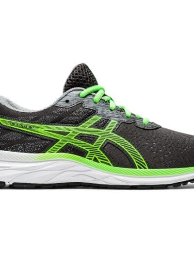 Fitness Mania - Asics Gel Excite 7 GS - Kids Running Shoes - Graphite Grey/Green Gecko