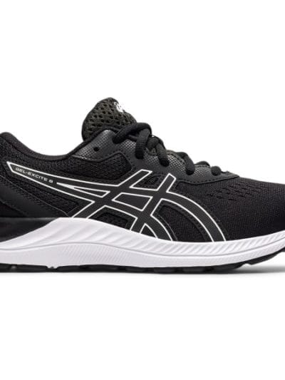 Fitness Mania - Asics Gel Excite 8 GS - Kids Running Shoes - Black/White