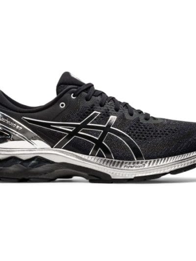 Fitness Mania - Asics Gel Kayano 27 Platinum - Mens Running Shoes - Black/Pure Silver