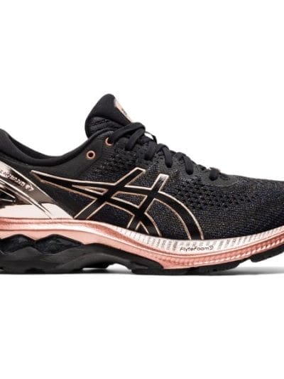 Fitness Mania - Asics Gel Kayano 27 Platinum - Womens Running Shoes - Black/Rose Gold