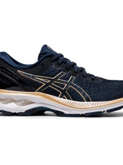 Fitness Mania - Asics Gel Kayano 27 - Womens Running Shoes - French Blue/Champagne