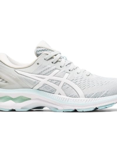 Fitness Mania - Asics Gel Kayano 27 - Womens Running Shoes - Glacier Grey/White