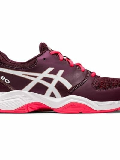 Fitness Mania - Asics Gel Netburner 20 GS - Kids Netball Shoes - Deep Mars/White