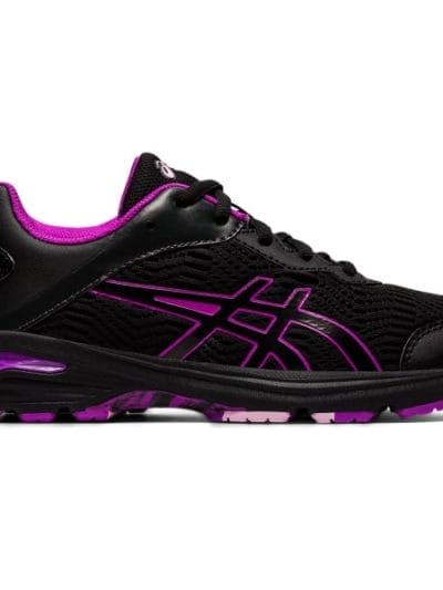 Fitness Mania - Asics Gel Netburner Professional 2 GS - Kids Netball Shoes - Black/Purple