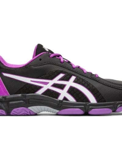 Fitness Mania - Asics Gel Netburner Super GS - Kids Netball Shoes - Black/White