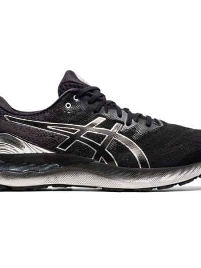 Fitness Mania - Asics Gel Nimbus 23 Platinum - Mens Running Shoes - Black/Pure Silver