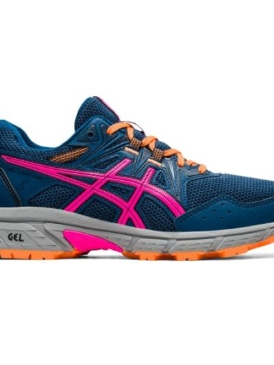 Fitness Mania - Asics Gel Venture 8 - Womens Trail Running Shoes - Mako Blue/Pink Glo