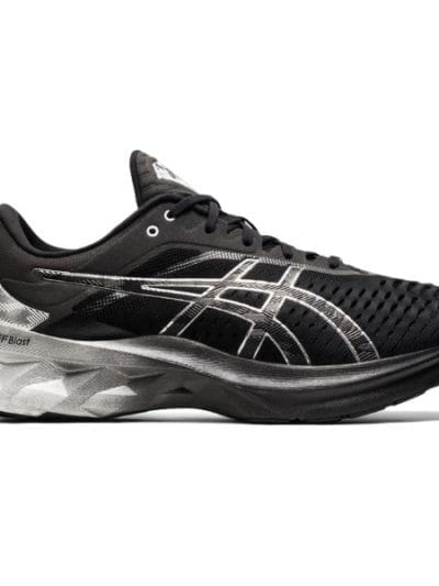 Fitness Mania - Asics NovaBlast Platinum - Mens Running Shoes - Black/Pure Silver