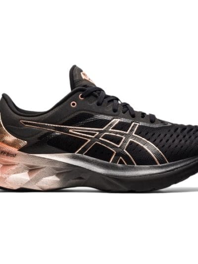 Fitness Mania - Asics NovaBlast Platinum - Womens Running Shoes - Black/Rose Gold