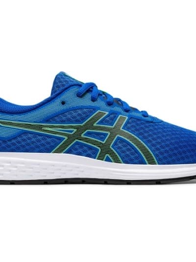 Fitness Mania - Asics Patriot 11 GS - Kids Running Shoes - Tuna Blue/Black/Green