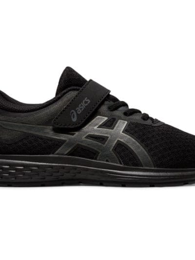 Fitness Mania - Asics Patriot 11 PS - Kids Running Shoes - Black/Graphite Grey