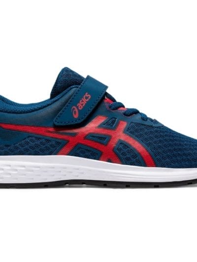 Fitness Mania - Asics Patriot 11 PS - Kids Running Shoes - Make Blue/Classic Red