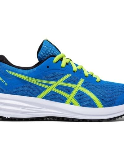 Fitness Mania - Asics Patriot 12 GS - Kids Running Shoes - Directoire Blue/Black