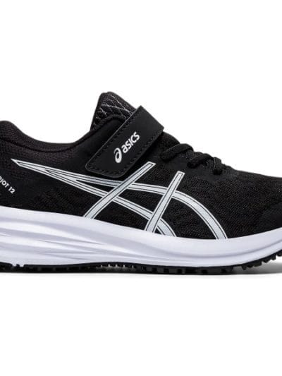 Fitness Mania - Asics Patriot 12 PS - Kids Running Shoes - Black/White