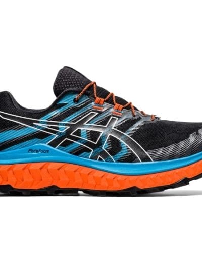 Fitness Mania - Asics Trabuco Max - Mens Trail Running Shoes - Black/Digital Aqua
