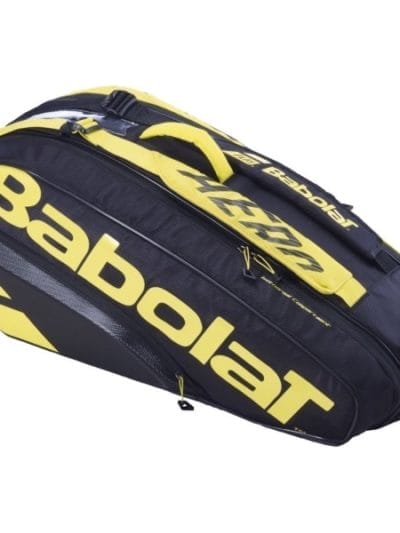 Fitness Mania - Babolat Pure Aero 6 Pack Tennis Racquet Bag 2021 - Yellow/Black