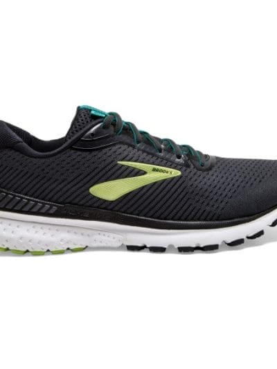 Fitness Mania - Brooks Adrenaline GTS 20 - Mens Running Shoes - Black/Lime/Blue Grass