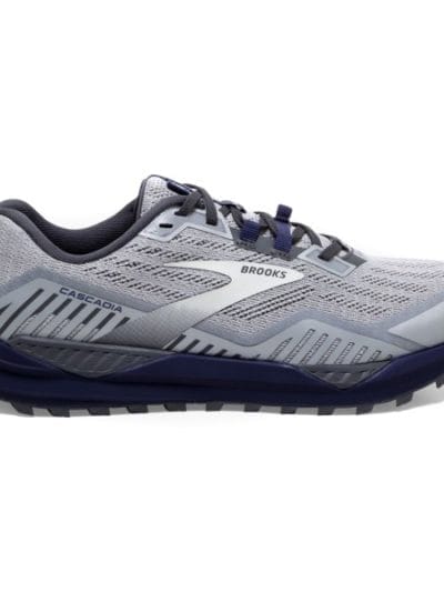 Fitness Mania - Brooks Cascadia 15 - Mens Trail Running Shoes - Ebony/Silver/Deep Cobalt