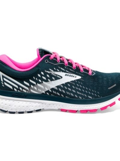 Fitness Mania - Brooks Ghost 13 - Womens Running Shoes - Reflective Pond/Pink/Ice Flow