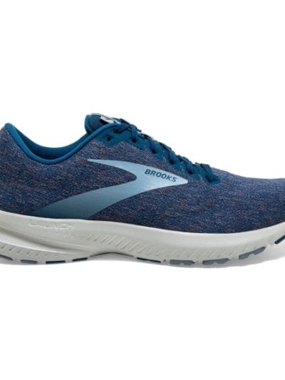 Fitness Mania - Brooks Launch 7 Knit - Mens Running Shoes - Blue Fog/Poseidon/Grey