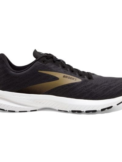 Fitness Mania - Brooks Launch 7 - Mens Running Shoes - Ebony/Black/Gold