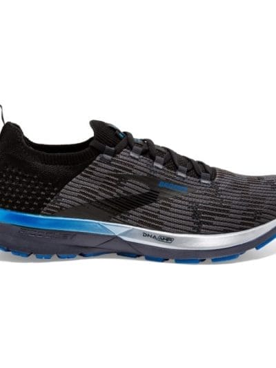 Fitness Mania - Brooks Ricochet 2 - Mens Running Shoes - Black/Grey/Blue