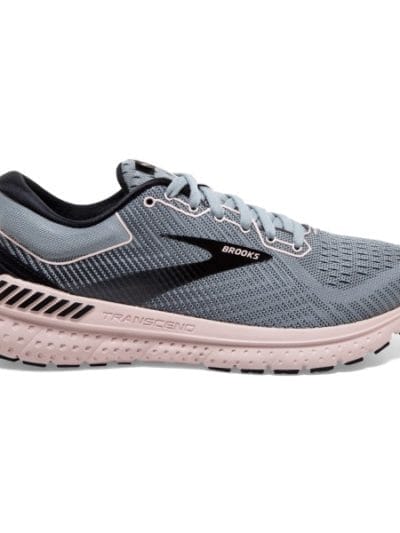 Fitness Mania - Brooks Transcend 7 - Womens Running Shoes - Grey/Black/Violet