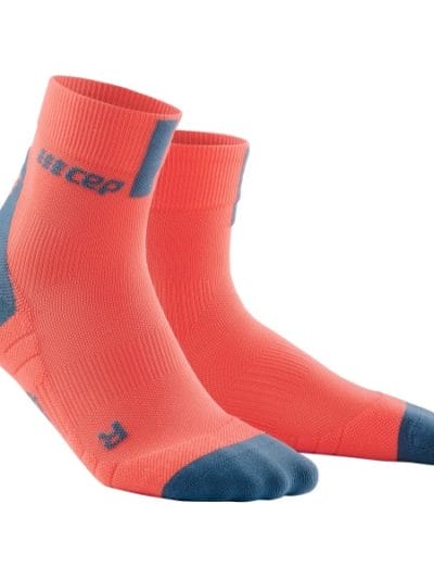 Fitness Mania - CEP High Cut Running Socks 3.0 - Coral/Grey